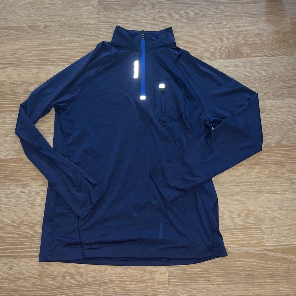 Reebok blue navy athletic quarter zip